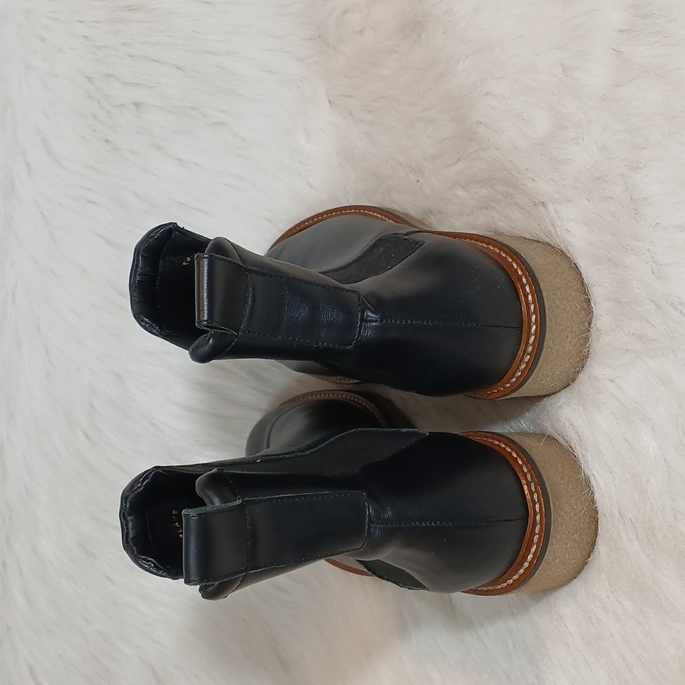 Everlane The Italian Leather Chelsea Boot In Black Women's Gum Outsole Sz 8 - Picture 4 of 8
